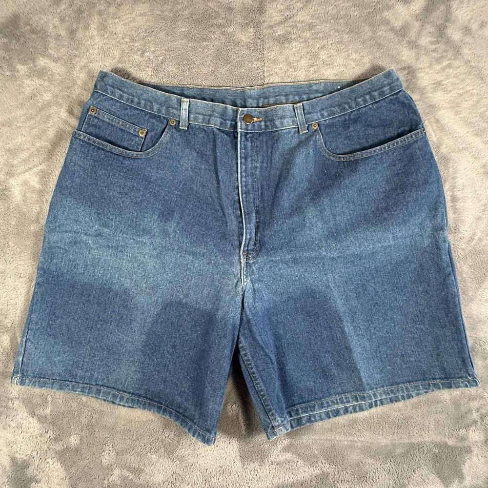 Vintage Cotton Club Denim Shorts Mens Size 42 Blue Jean Bermuda Casual Workwear